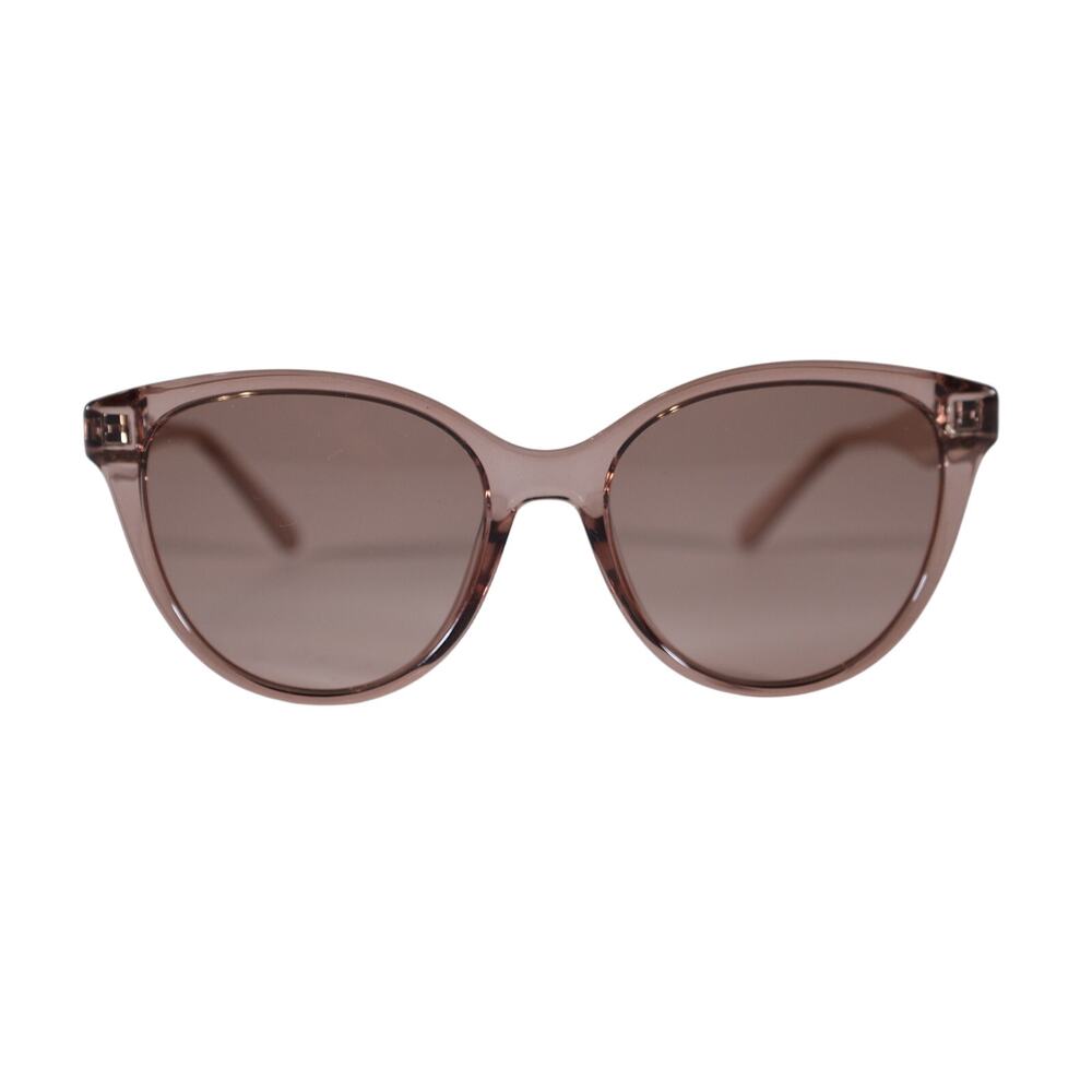 Salvatore Ferragamo Round Cat Eye Sunglasses-Transparent Sand/Sand Gradient-NWT